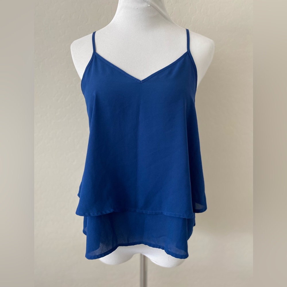 L’Amour Blue Layered Women's Top